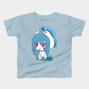 creepypasta unicorn (candy cane) Kids T-Shirt